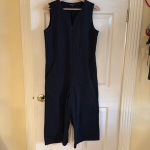 Eileen fisher black cropped jumpsuit - DC